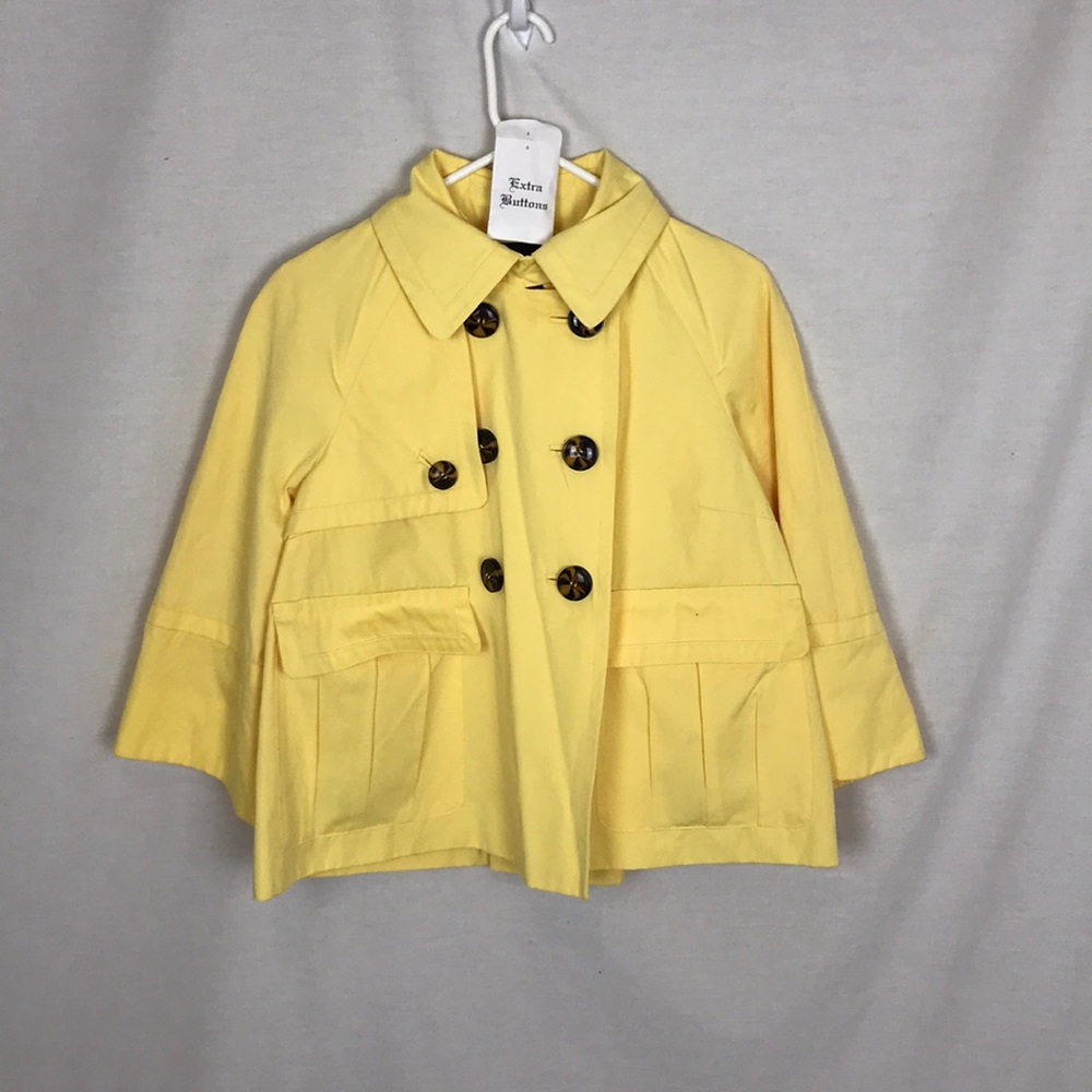 3/30 NWOT Style and Co yellow rain coat